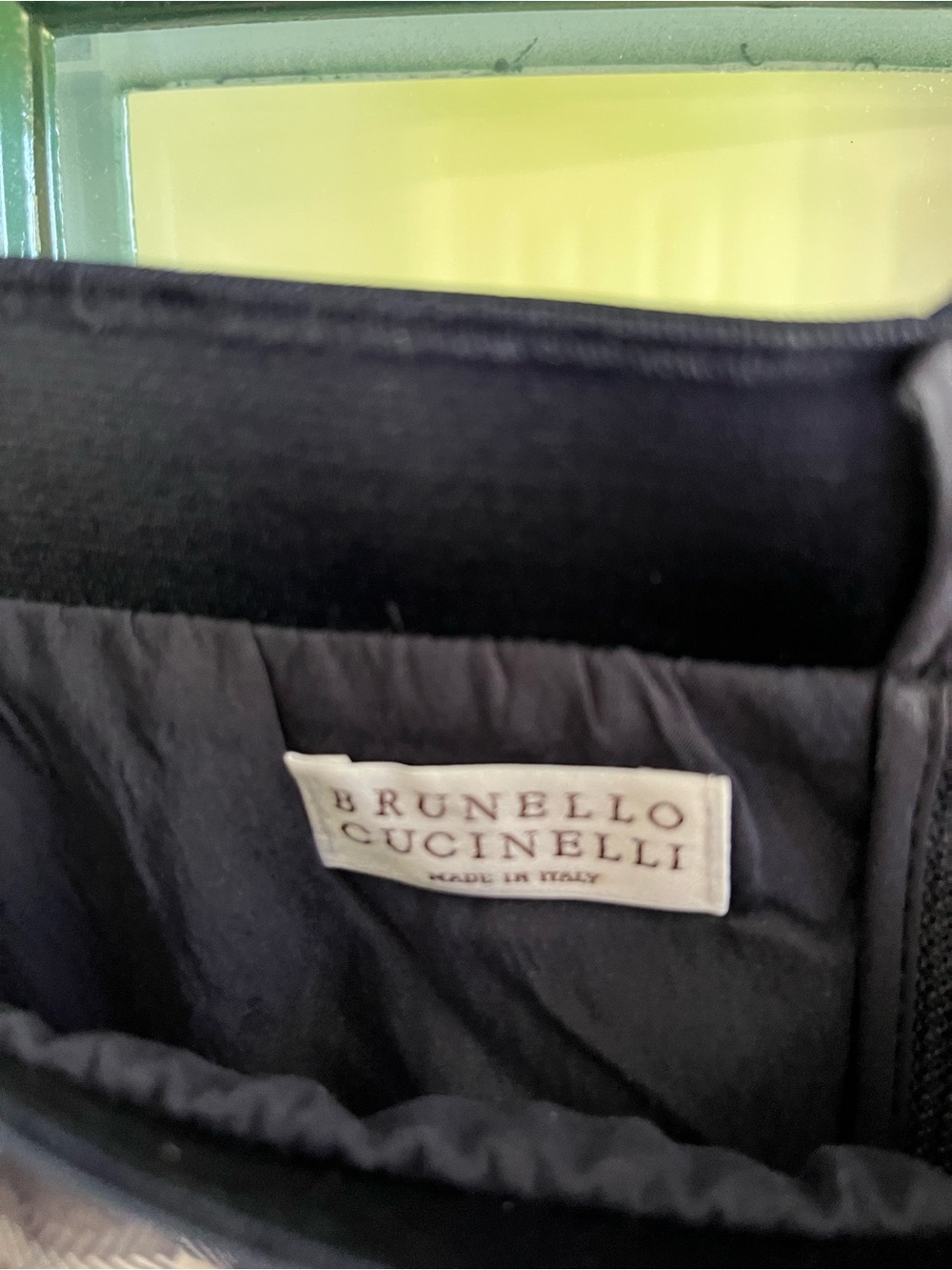 Vintage Brunello Cucinelli A -Line Midi Skirt in Black, Brown & white plaid - Picture 2 of 7